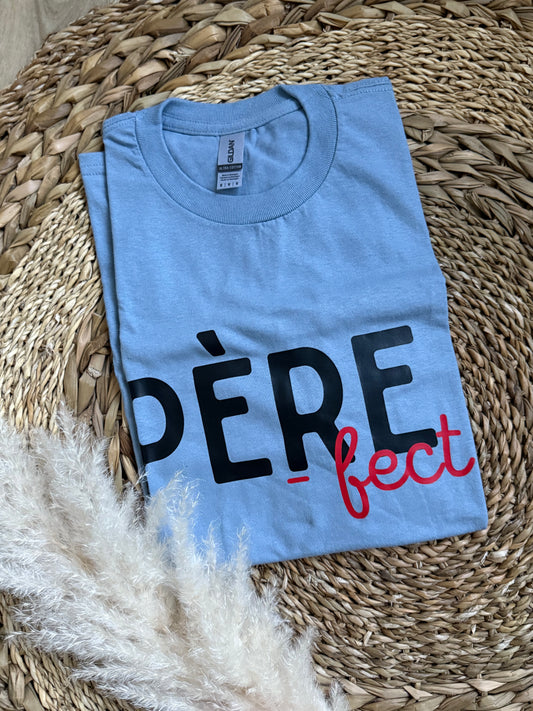 T-shirt bleu - M - Père-fect
