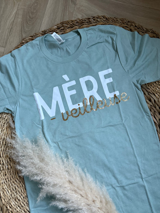 T-shirt menthe S - mère-veilleuse