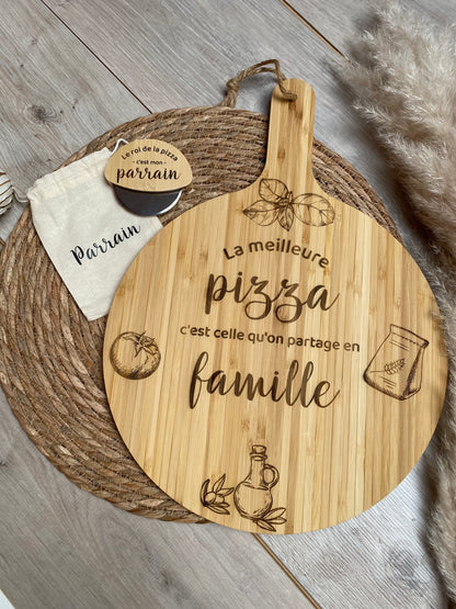 Ensemble planche & roulette à pizza