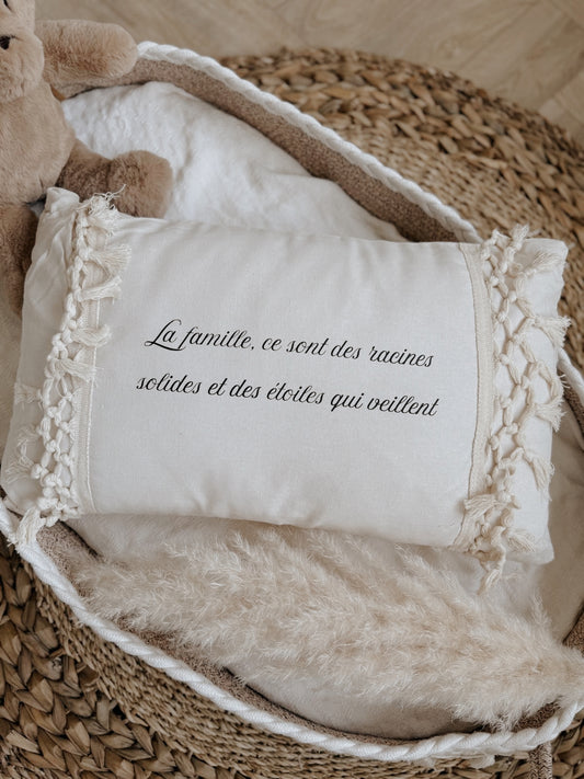 Coussin macramé