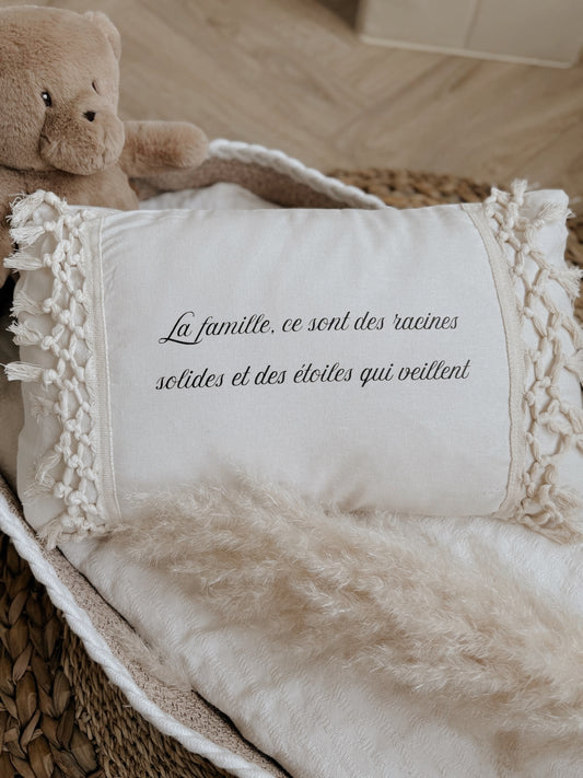 Coussin macramé
