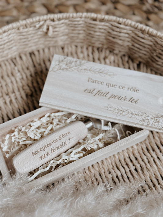 Coffret décapsuleur - demande de témoin