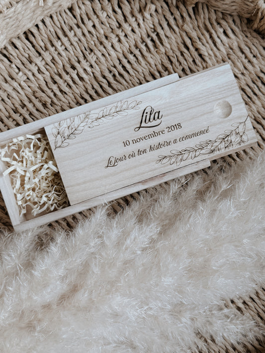 Coffret souvenir pour test de grossesse