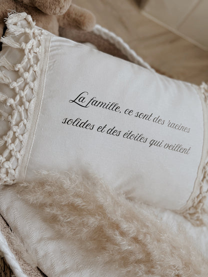 Coussin macramé