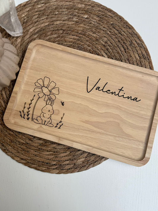 Plateau en bois "Valentina"