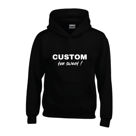 Sweat à capuche enfant noir